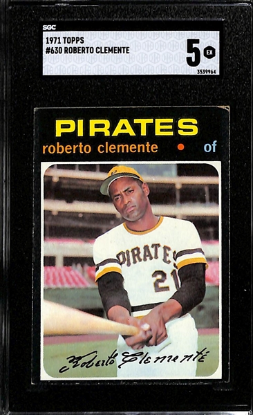 1971 Topps Roberto Clemente #630 Graded SGC 5