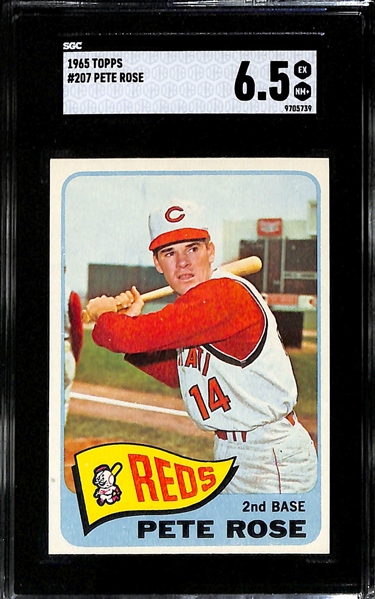 1965 Topps Pete Rose #207 Graded SGC 6.5