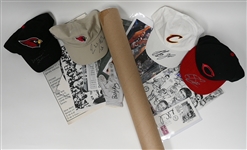(19) Autographed Items w. Bob Cousey, Ray Allen, Brooks Robinson 16"x20" signed print, (4) Baseball Hats - (Sean Casey , Antawn Jamison, Dennis Green, R. Tate), Betsy King Signed Golf Glove, Anika...