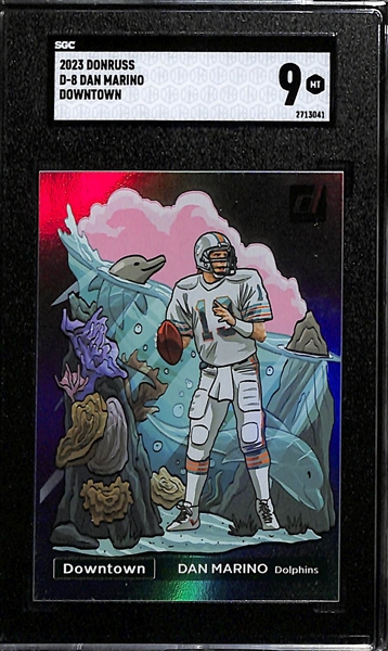 2023 Panini Donruss Dan Marino Downtown Insert Card #D-8 Graded SGC 9 MT