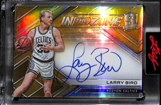 2017-18 Panini Spectra Larry Bird Autographed "In the Zone" Insert Card (Gold Version) #1/10