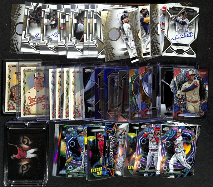 Lot of (30+) Baseball Cards inc (16) 2023 Topps Tier One Autographs + Relics