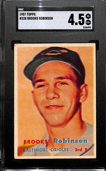 1957 Topps Brooks Robinson #328 Rookie Graded SGC 4.5