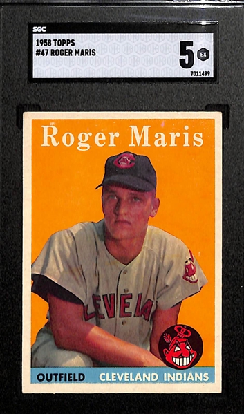 1958 Topps Roger Maris #47 Rookie Graded SGC 5