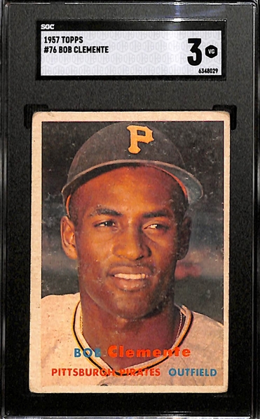 1957 Topps Roberto Clemente #76 Graded SGC 3