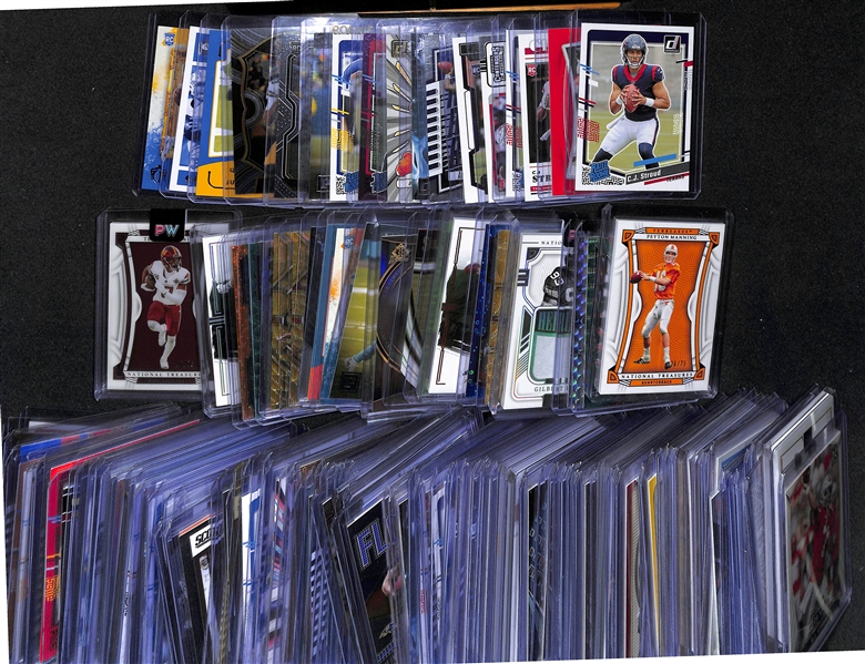 Lot of (150+) Football Rookie, Serial Numbered, Jersey, Parallel Cards inc. CJ Stroud, Anthony Richardson, +