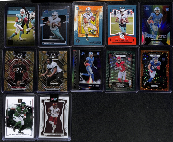 Lot of (150+) Football Rookie, Serial Numbered, Jersey, Parallel Cards inc. CJ Stroud, Anthony Richardson, +