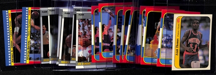 Lot of (20) 1986-87 & 1987-88 Fleer Basketball Cards inc. (2) Isiah Thomas Rookies, Chris Mullin Rookie, +