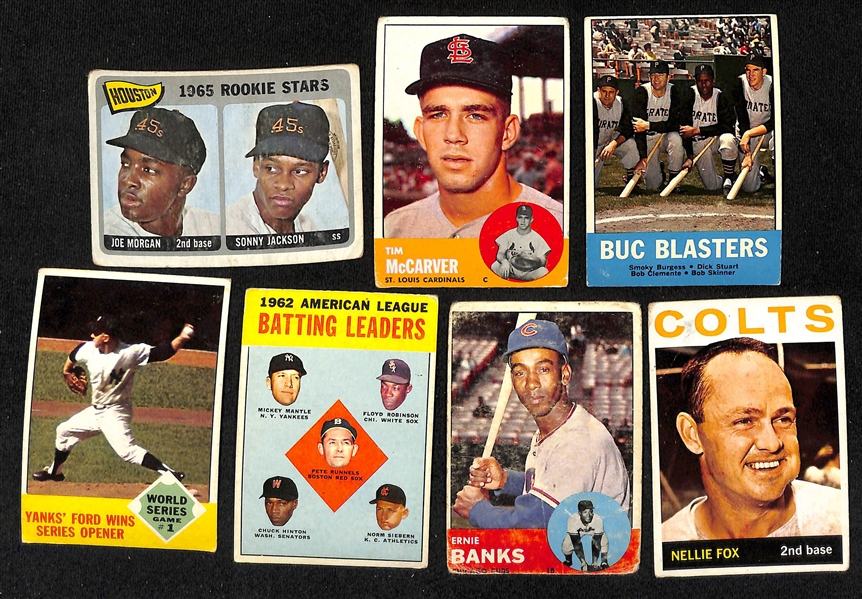 Lot of Approx (400) 1960-1965 Topps Baseball Cards w. 1963 Lou Brock