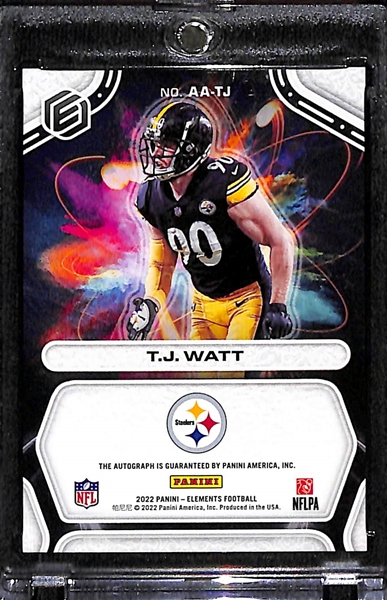 2022 Elements TJ Watt Atomic Autograph (#/5)