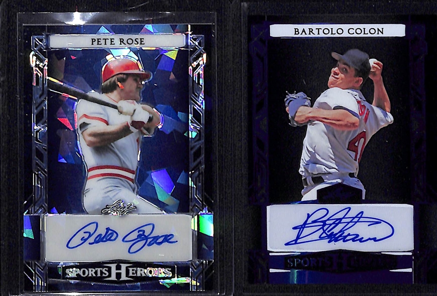 Lot of (5) Baseball Autograph Cards inc. 2016 Bowman Chrome Alex Bregman Rookie (BGS 9.5), 2024 Leaf Sports Heroes Pete Rose (#/4), +