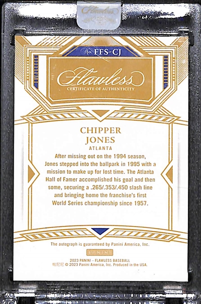 2023 Flawless Chipper Jones Emerald Autograph (#/5)