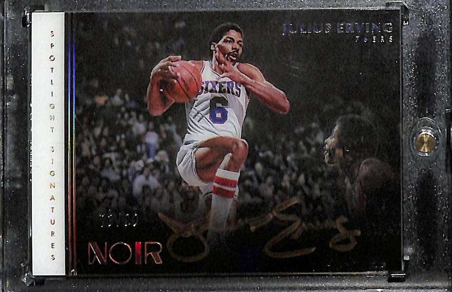 2019-20 Noir Basketball Julius Erving Spotlight Signature Autograph (#/99)