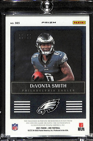 2021 Panini One DeVonta Smith Autograph Rookie Patch Bronze (#/20)