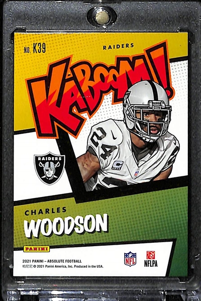 2021 Absolute Charles Woodson Kaboom! Case Hit 