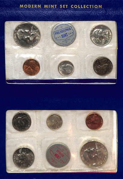 Lot of (8) Philadelphia & Denver Uncirculated Sets from 1959, 1960, 1961, & 1963