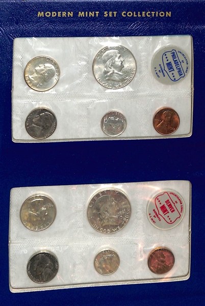 Lot of (8) Philadelphia & Denver Uncirculated Sets from 1959, 1960, 1961, & 1963