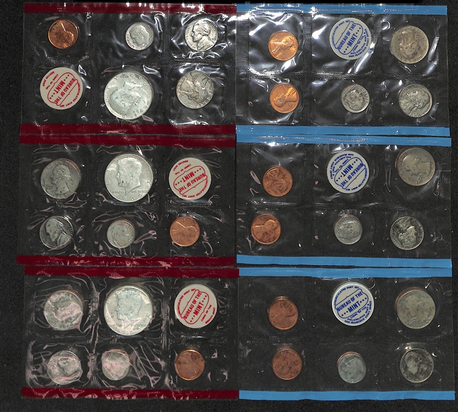 Lot of (12) 1969-1972 Philadelphia Uncirculated Sets & (12) Denver Uncirculated Sets