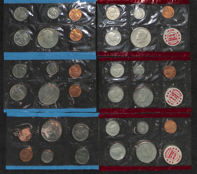 Lot of (12) 1969-1972 Philadelphia Uncirculated Sets & (12) Denver Uncirculated Sets