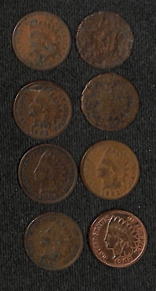  Lot of (50+) Indian Head Pennies & (2) Flying Eagle Pennies from 1857-1909