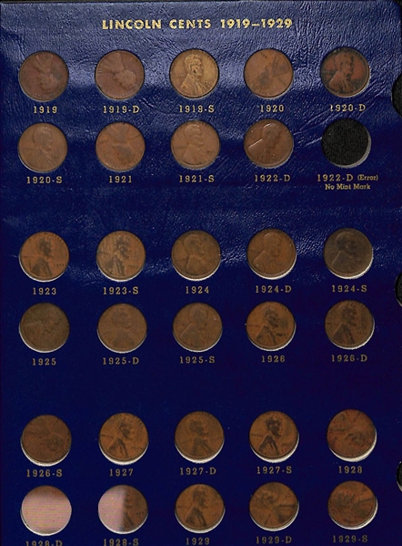 Approx 300-400 Wheat Pennies from 1909-1958 w. 1943 Steel Pennies