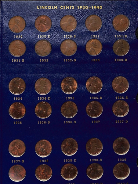 Approx 300-400 Wheat Pennies from 1909-1958 w. 1943 Steel Pennies