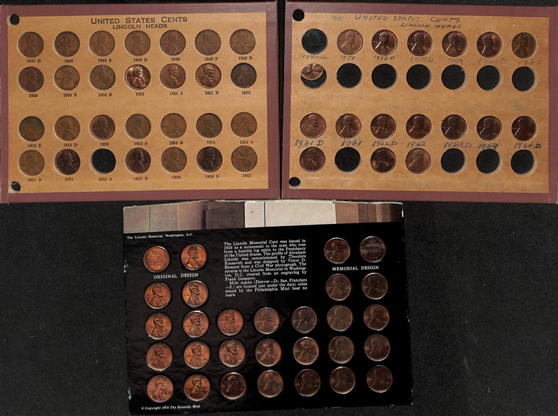 Approx 300-400 Wheat Pennies from 1909-1958 w. 1943 Steel Pennies