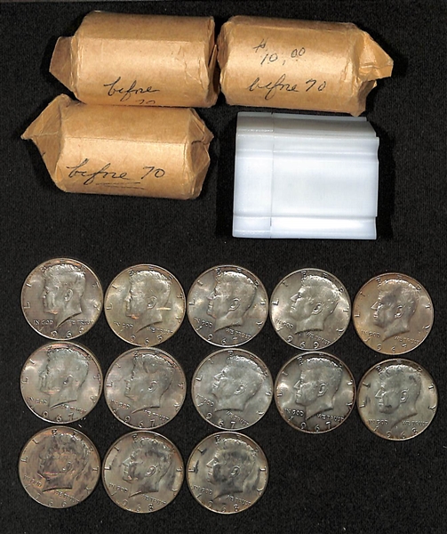 Lot of (93) 1965-1969 Kennedy Half Dollars (40% Silver)