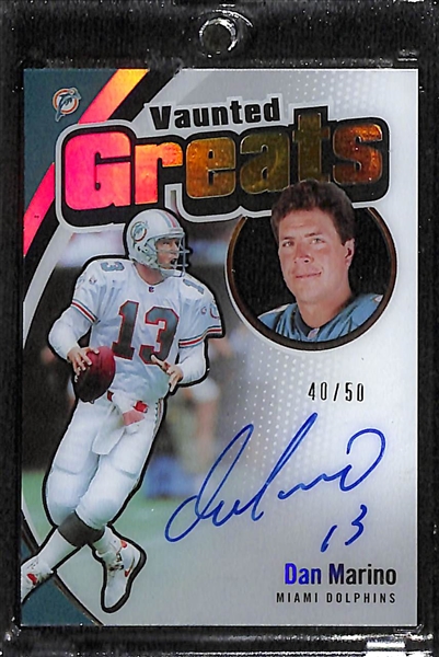 2021 Panini Vaunted Greats Dan Marino Autograph Card #40/50