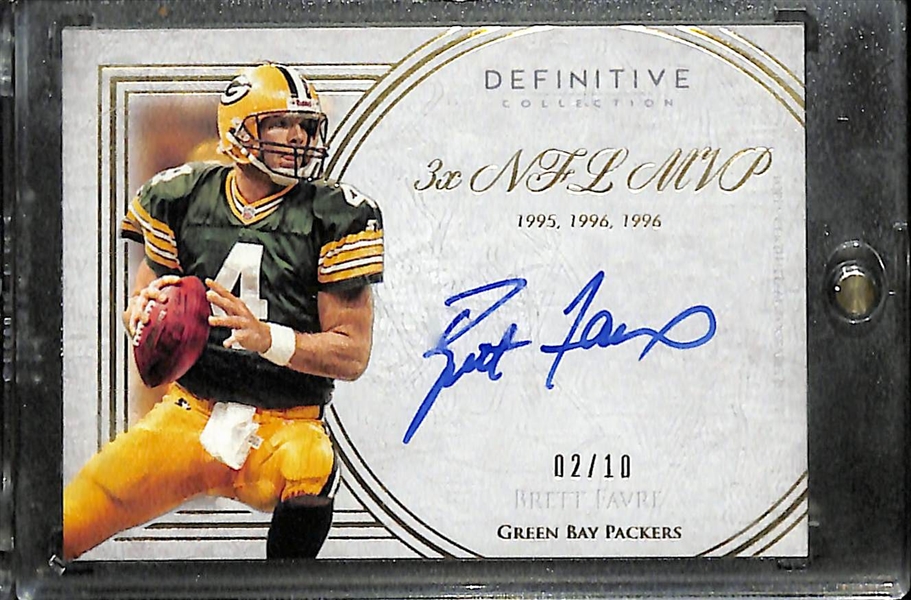 2015 Topps Definitive Collection Brett Favre Autograph (#/10)