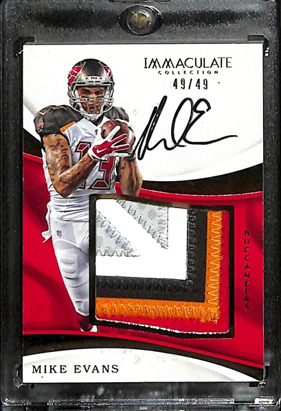 2017 Immaculate Mike Evans 5 Color Patch Autograph (#/49)