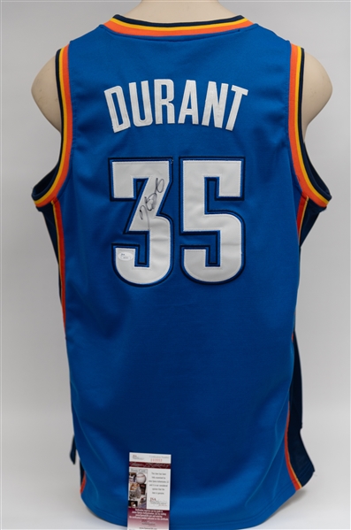 Kevin Durant Signed Oklahoma City Official Adidas Jersey (JSA COA) Size 50 L+2