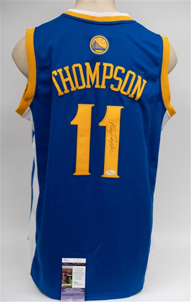 Klay Thomson Signed Official Adidas Swingman Golden State Warriors Jersey - JSA COA