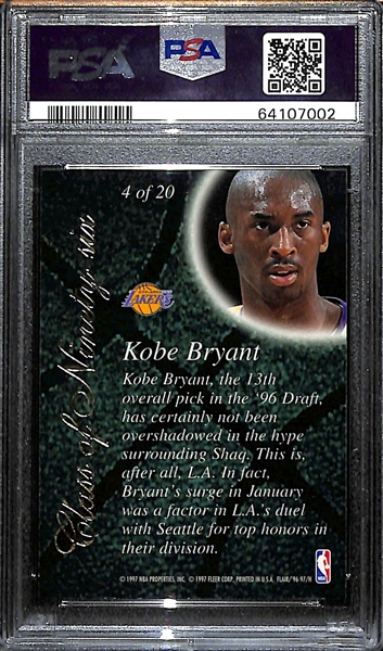 1996-97 Flair Showcase Kobe Bryant Class of 96 Rookie Graded PSA 8