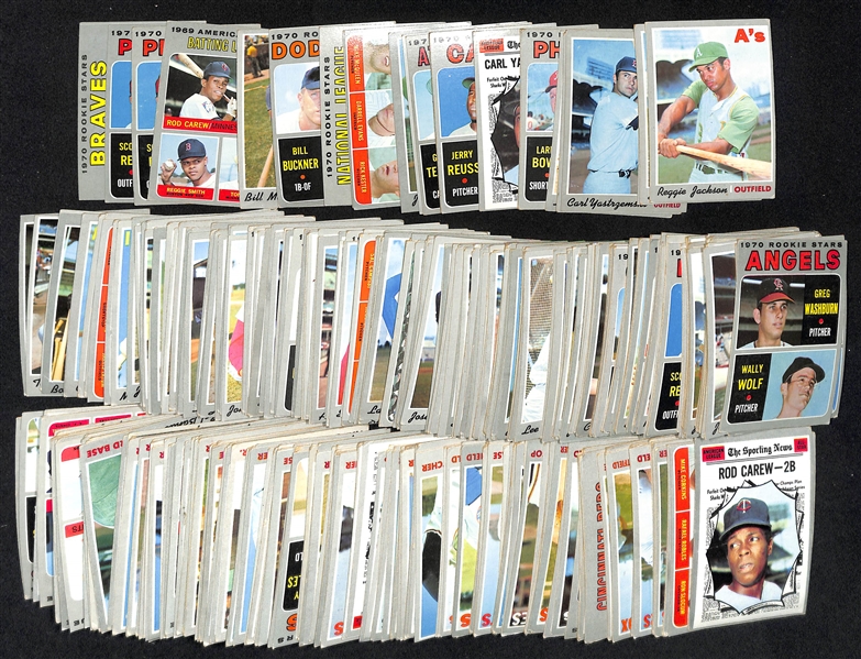   Lot of Approx (250+) 1970 Topps Baseball Cards w. Reggie Jackson