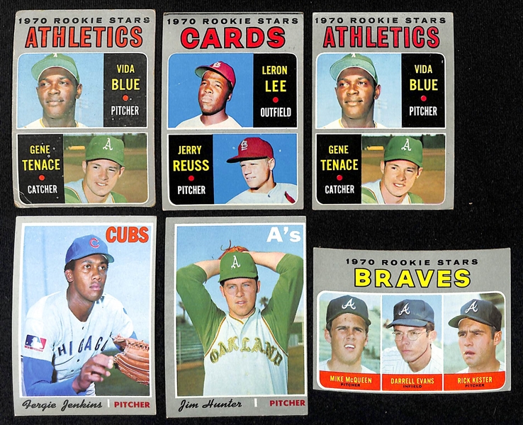   Lot of Approx (250+) 1970 Topps Baseball Cards w. Reggie Jackson