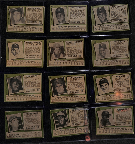    Lot of Approx (300) 1971 Topps Baseball Cards w. Thurman Munson