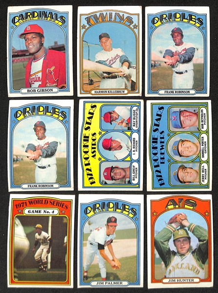    Lot of Approx (800+) 1972 Topps Baseball Cards w. (3) Roberto Clemente Cards