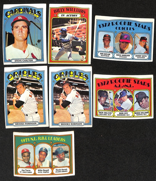    Lot of Approx (800+) 1972 Topps Baseball Cards w. (3) Roberto Clemente Cards