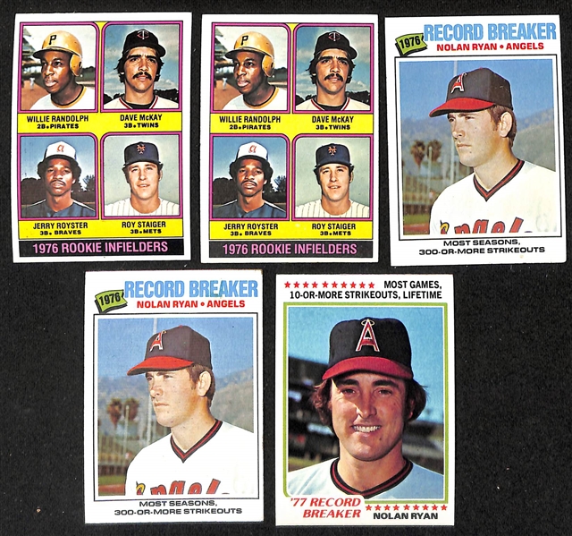    Lot of Approx (2000+) 1973-1978 Topps Baseball Cards w. (2) 1976 Dennis Eckersley Rookies & (2) Nolan Ryan Cards