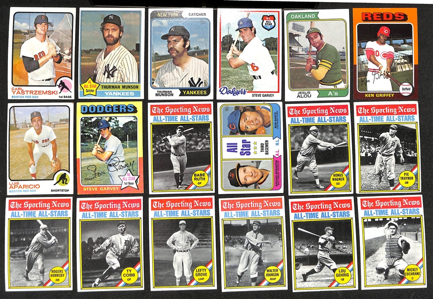    Lot of Approx (2000+) 1973-1978 Topps Baseball Cards w. (2) 1976 Dennis Eckersley Rookies & (2) Nolan Ryan Cards