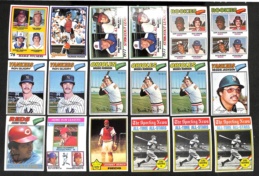    Lot of Approx (2000+) 1973-1978 Topps Baseball Cards w. (2) 1976 Dennis Eckersley Rookies & (2) Nolan Ryan Cards