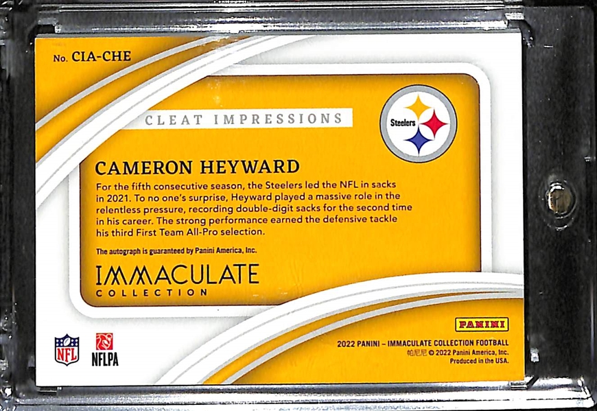 2022 Immaculate Cameron Heyward Cleat Impressions Autograph (#/25)