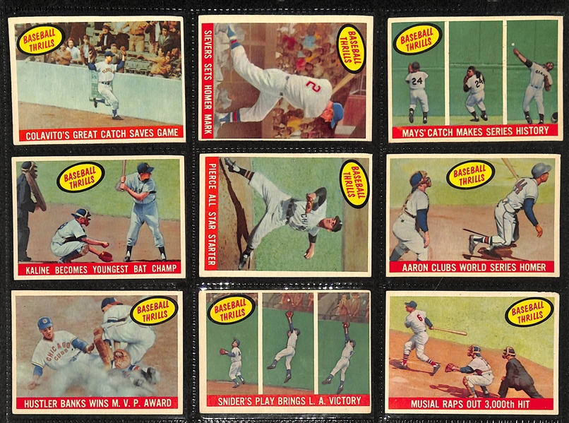 Lot of (500+) 1959 Topps Baseball Cards w. Yogi Berra & Ernie Banks