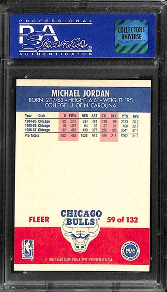 1987-88 Fleer Michael Jordan (2nd Year) #59 Graded PSA 8