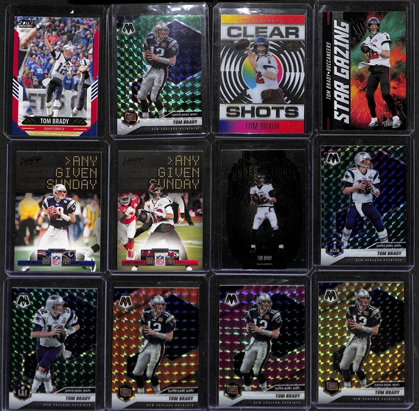 Lot of 90+ Tom Brady Cards w. (4) Numbered Cards & Many Inserts!