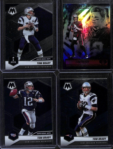 Lot of 90+ Tom Brady Cards w. (4) Numbered Cards & Many Inserts!