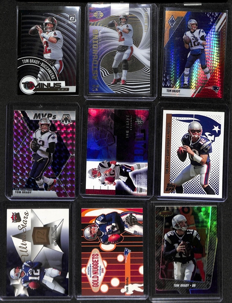 Lot of 90+ Tom Brady Cards Inc. Many Inserts & Some Early Career Cards!