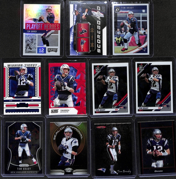 Lot of 90+ Tom Brady Cards Inc. Many Inserts & Some Early Career Cards!