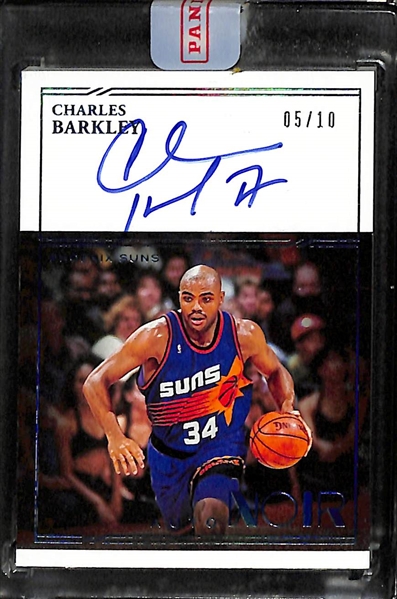 2020-21 Noir Basketball Charles Barkley Autograph (#/10)